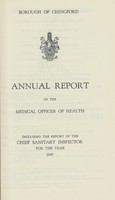 view [Report of the Medical Officer of Health for Chingford].