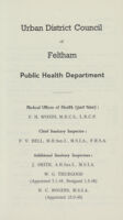 view [Report of the Medical Officer of Health for Feltham].