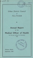 view [Report of the Medical Officer of Health for Feltham].