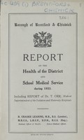 view [Report of the Medical Officer of Health for Brentford and Chiswick].