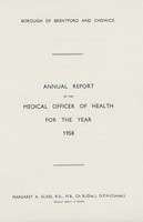 view [Report of the Medical Officer of Health for Brentford and Chiswick].