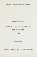 view [Report of the Medical Officer of Health for Brentford and Chiswick].