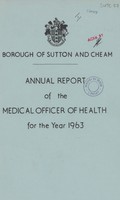 view [Report of the Medical Officer of Health for Sutton and Cheam].