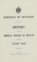 view [Report of the Medical Officer of Health for Mitcham].