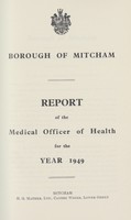 view [Report of the Medical Officer of Health for Mitcham].