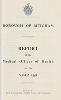 view [Report of the Medical Officer of Health for Mitcham].