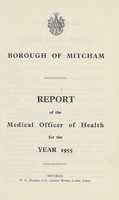 view [Report of the Medical Officer of Health for Mitcham].