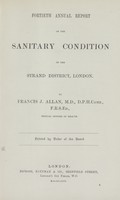 view [Report of the Medical Officer of Health for Strand].