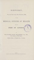 view [Report of the Medical Officer of Health for Port of London].