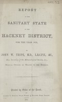 view [Report of the Medical Officer of Health for Hackney].