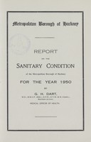 view [Report of the Medical Officer of Health for Hackney].