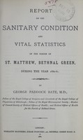 view [Report of the Medical Officer of Health for Bethnal Green].