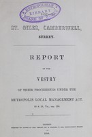 view [Report of the Medical Officer of Health for Camberwell].