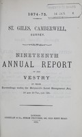 view [Report of the Medical Officer of Health for Camberwell].