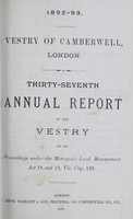 view [Report of the Medical Officer of Health for Camberwell].