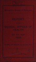 view [Report of the Medical Officer of Health for Camberwell].