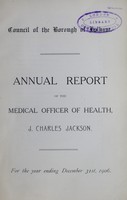 view [Report of the Medical Officer of Health for Fulham].