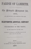 view [Report of the Medical Officer of Health for Lambeth].