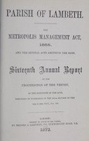 view [Report of the Medical Officer of Health for Lambeth].