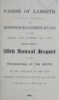 view [Report of the Medical Officer of Health for Lambeth].