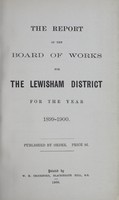 view [Report of the Medical Officer of Health for Lewisham].