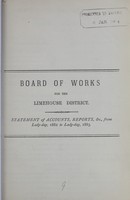 view [Report of the Medical Officer of Health for Limehouse].