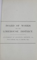 view [Report of the Medical Officer of Health for Limehouse].