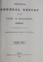 view [Report of the Medical Officer of Health for Rotherhithe].