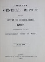 view [Report of the Medical Officer of Health for Rotherhithe].