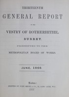 view [Report of the Medical Officer of Health for Rotherhithe].