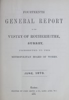 view [Report of the Medical Officer of Health for Rotherhithe].