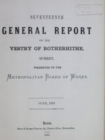 view [Report of the Medical Officer of Health for Rotherhithe].