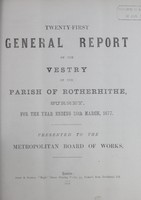 view [Report of the Medical Officer of Health for Rotherhithe].