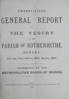 view [Report of the Medical Officer of Health for Rotherhithe].