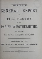 view [Report of the Medical Officer of Health for Rotherhithe].