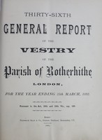 view [Report of the Medical Officer of Health for Rotherhithe].