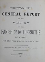 view [Report of the Medical Officer of Health for Rotherhithe].