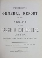 view [Report of the Medical Officer of Health for Rotherhithe].