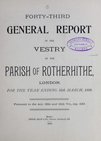 view [Report of the Medical Officer of Health for Rotherhithe].