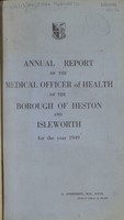 view [Report of the Medical Officer of Health for Heston and Isleworth].