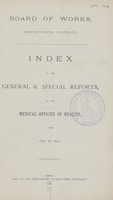 view [Report of the Medical Officer of Health for Whitechapel].