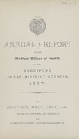 view [Report of the Medical Officer of Health for Brentford].