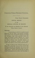 view [Report 1904] / Medical Officer of Health, Chiswick (Parish) U.D.C.