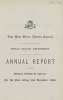 view [Report of the Medical Officer of Health for East Ham].