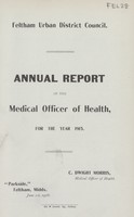 view [Report of the Medical Officer of Health for Feltham].