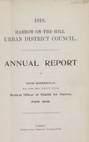 view [Report of the Medical Officer of Health for Harrow-on-the-Hill].