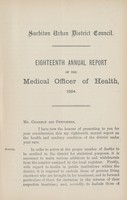 view [Report of the Medical Officer of Health for Surbiton].