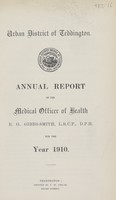 view [Report of the Medical Officer of Health for Teddington].