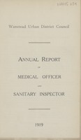 view [Report of the Medical Officer of Health for Wanstead].