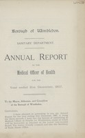 view [Report of the Medical Officer of Health for Wimbledon].